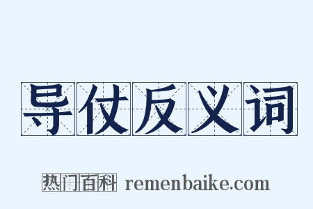 导仗反义词是什么意思的图片